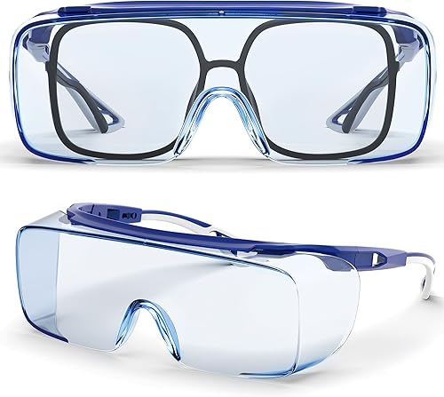 Gafas de seguridad antiniebla, gafas protectoras con bloqueo de luz azul, antipolvo, protección UV, para hombres y mujeres