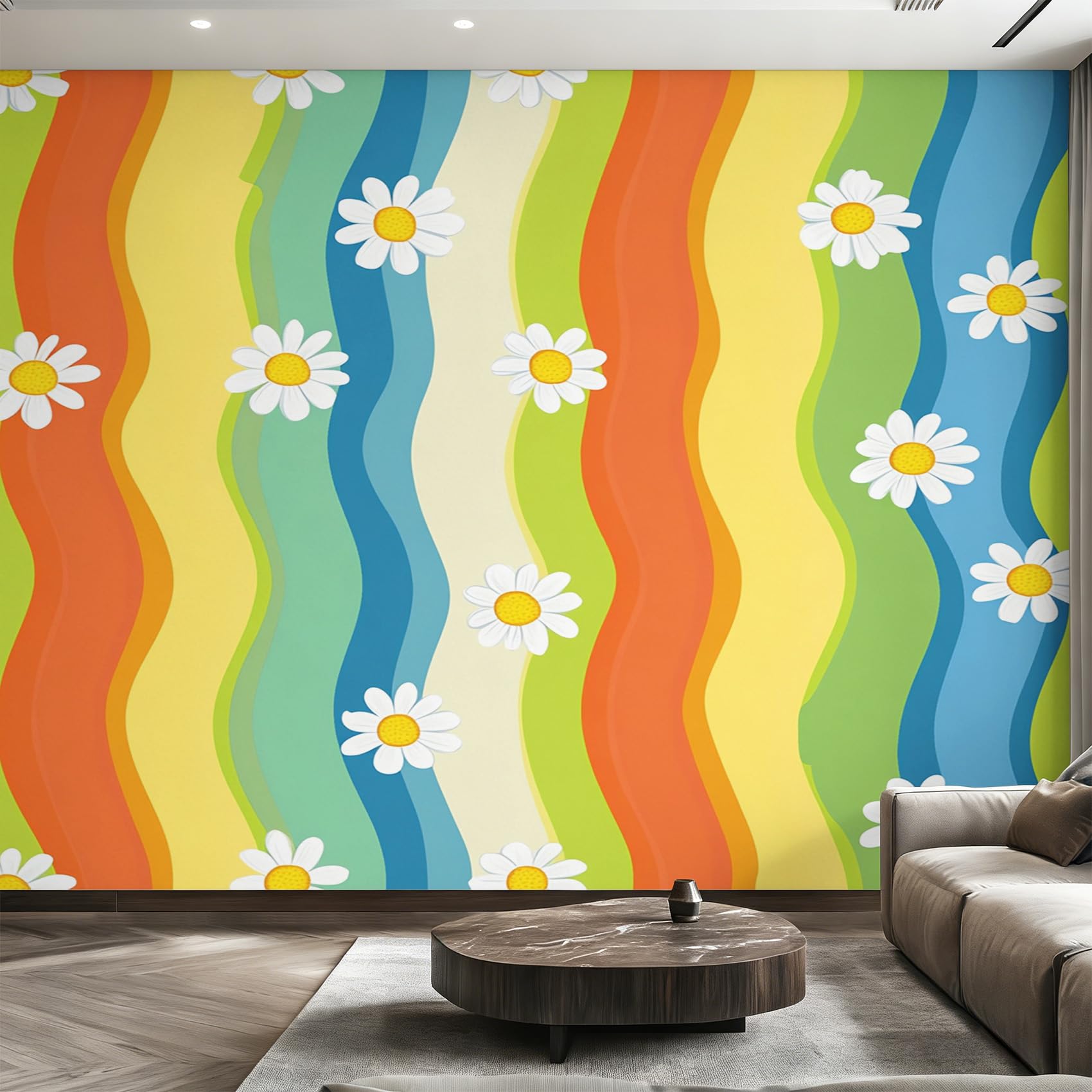 Poster mural marguerite grand format 366x254 cm pour chambre