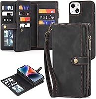 Vista 13 de TwoHead Funda tipo cartera para iPhone 12 Pro Max con tarjetero, funda magnética desmontable para teléfono 12 Pro Max, piel sintética, a prueba