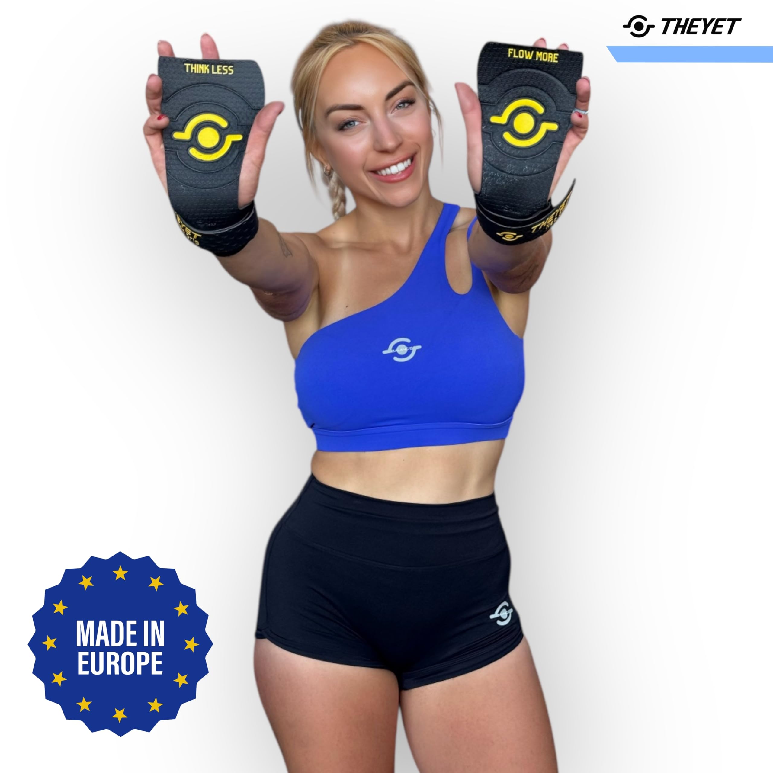 Theyet Paracalli CrossFit Senza Magnesio e Senza Fori | Aderenza massima su sbarre e anelli | Grips Unisex per trazioni e calisthenics | Polsini inclusi