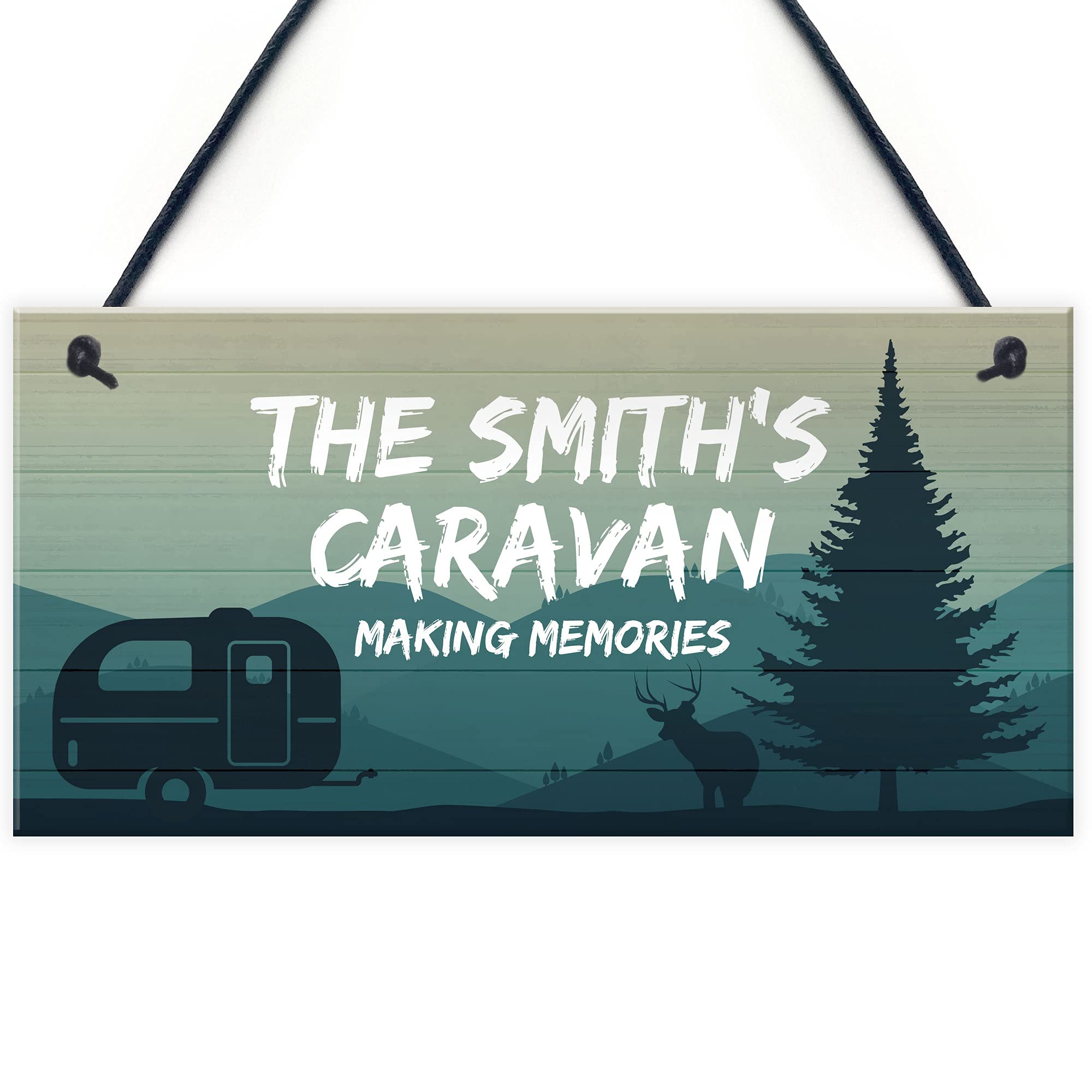 Novelty Caravan Sign PERSONALISED Plaque For Door Caravan Accessories