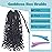 Goddess Box Braids Crochet Hair With Curly Ends 8 Inch Bohomian Box Braids Crochet Braids 1 Packs 3X Crochet Braids Synthetic Braiding Hair Extension for Black Women (8 Inch (Pack of 1), 1B)