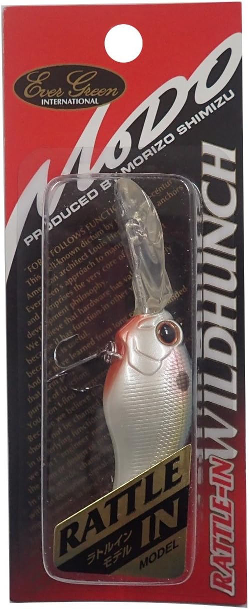 Evergreen #062 Crankbait Mode Rattle in Wild Handhelch, 2.0 inches (5.2 cm), 0.4 oz (10 g), Natural Shad
