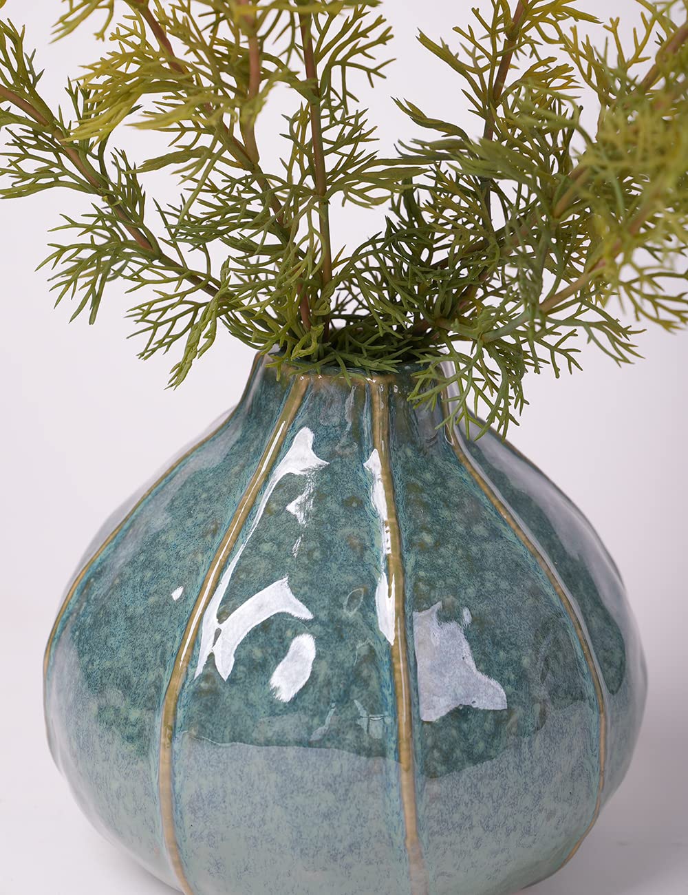 HAUCOZE Cerámica Jarrones Salon Decorativa Escultura Flores Figura Regalo Modern Estatua Interior Arte Decoración del Hogar 16cm