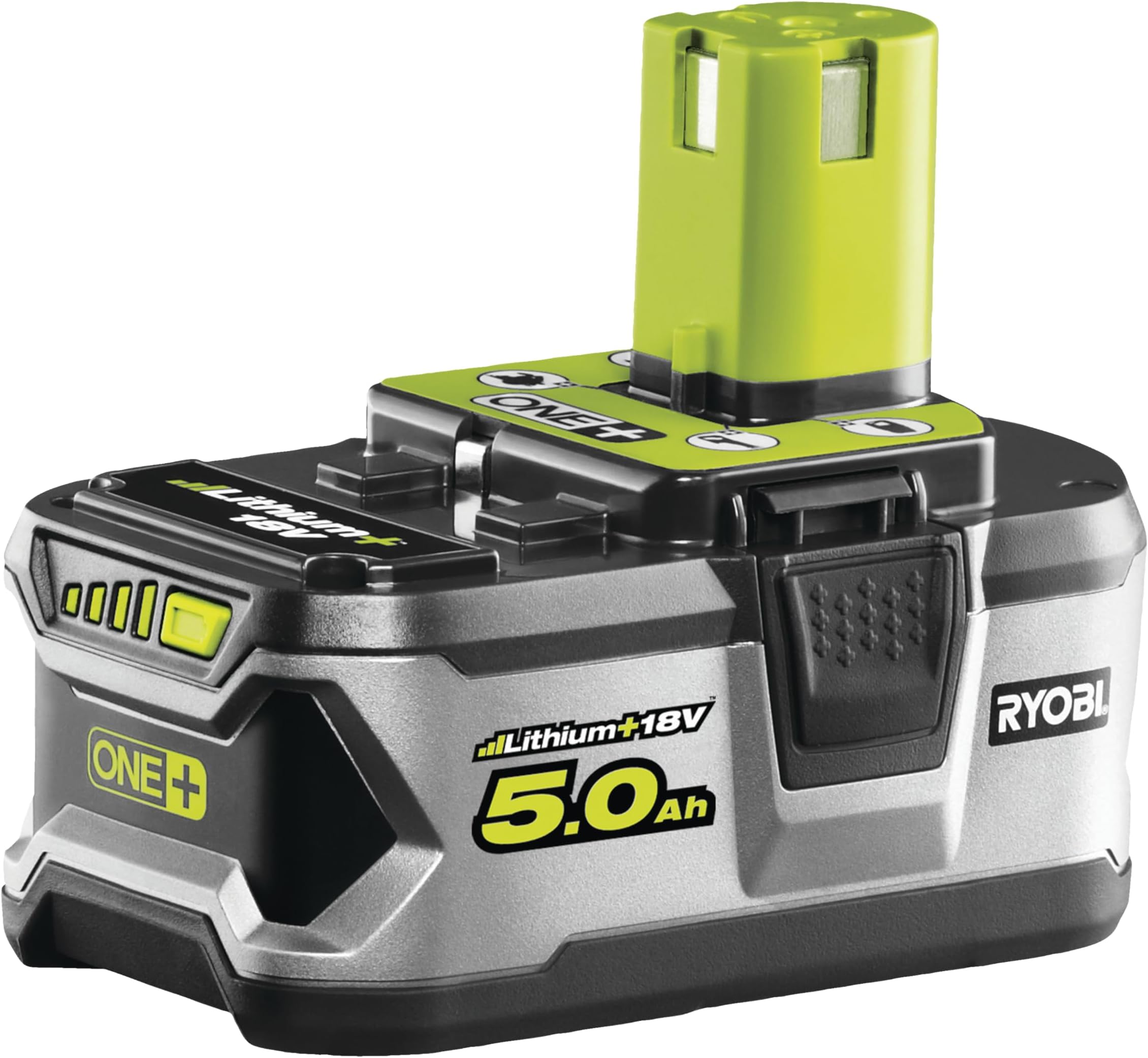 Ryobi RB18L50 ONE+ Lithium+ 5.0Ah Battery, 18 V