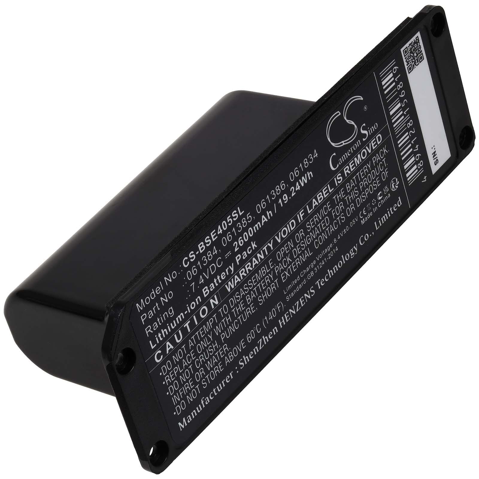 Akku kompatibel mit Bose Typ 061385, 7,4V, Li-Ion