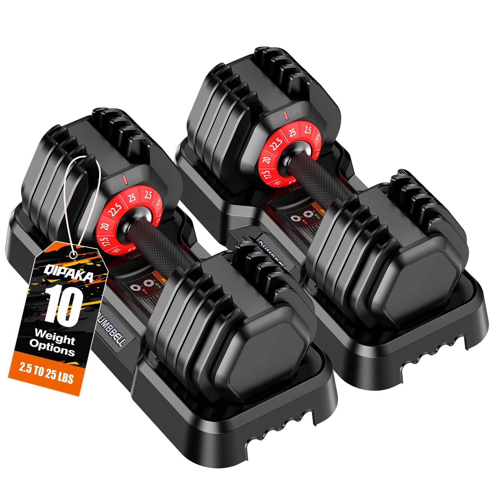 QIPAKA Adjustable Dumbbells Set