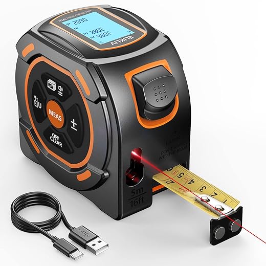 Laser Tape Measure 2-in-1