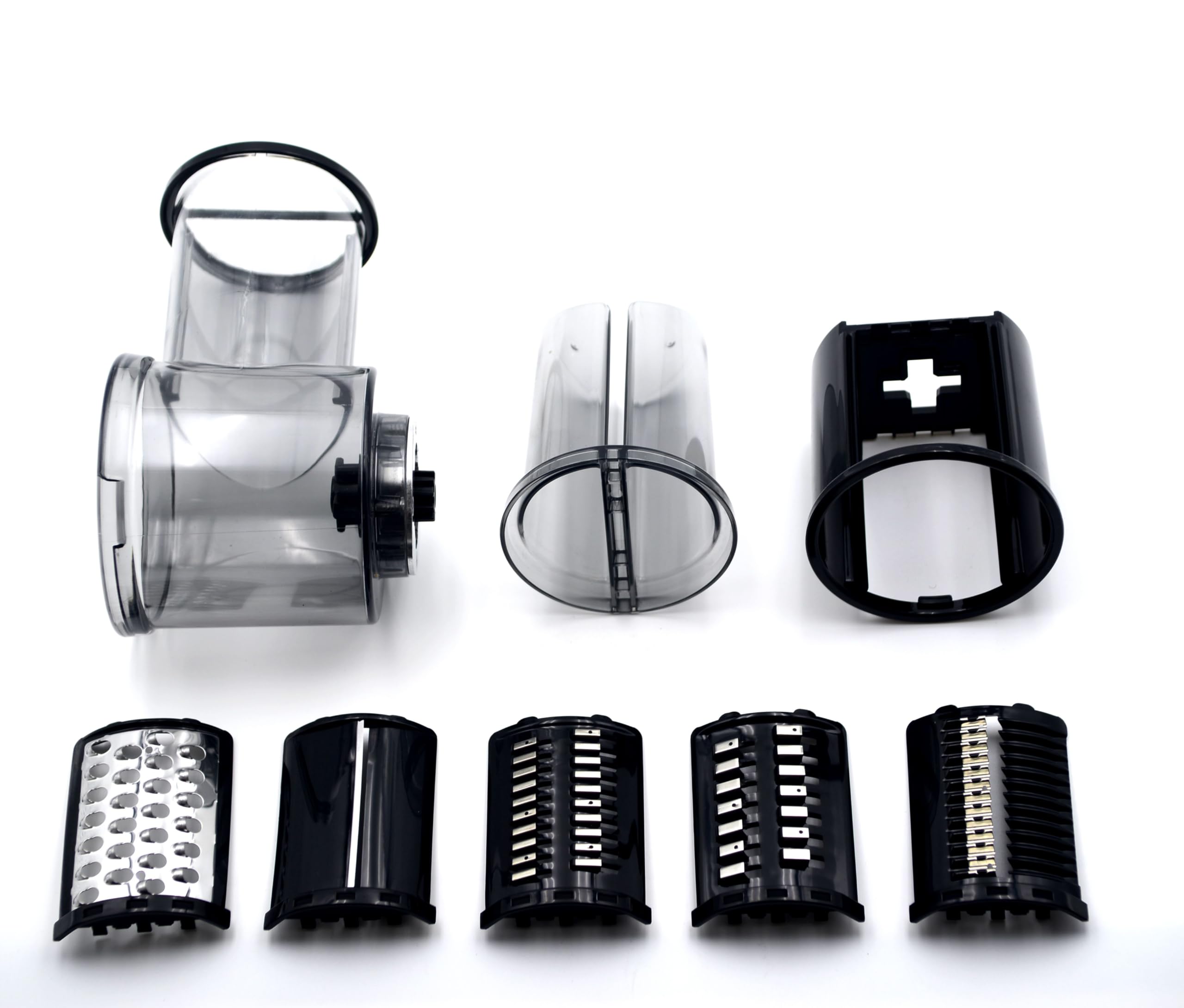 GELANGS Multi-Blade Accessory Kit for Electric Vegetable Slicer & Meat Grinder - 5 Stainless Steel Blades + Wide Feeding Chute - Compatible with GELANGS Kitchen Appliances Only