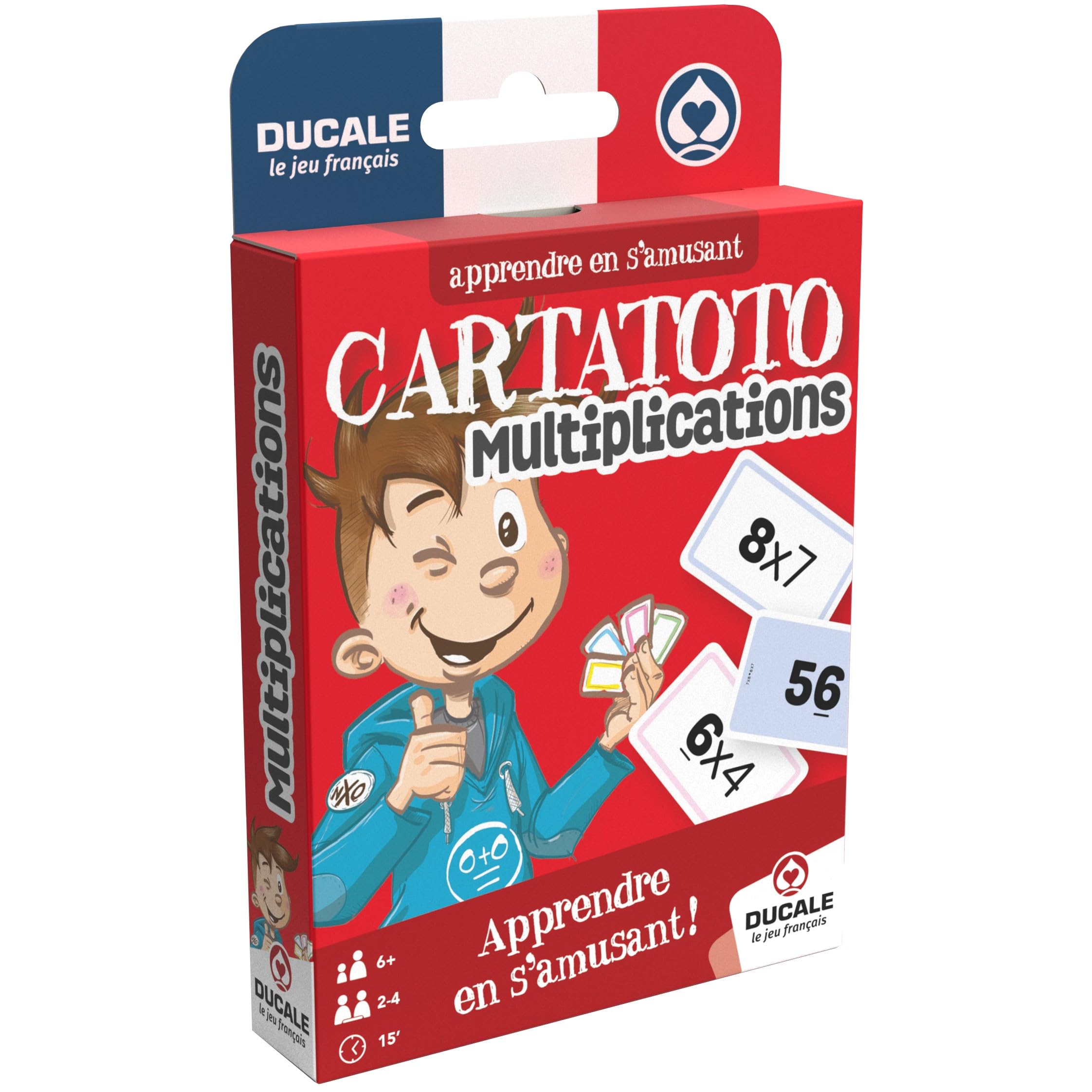 France Cartes Ducale Cartatoto Moltiplications - Gioco di Carte educativo per Bambini, Imparare a divertirsi - dai 6 Anni