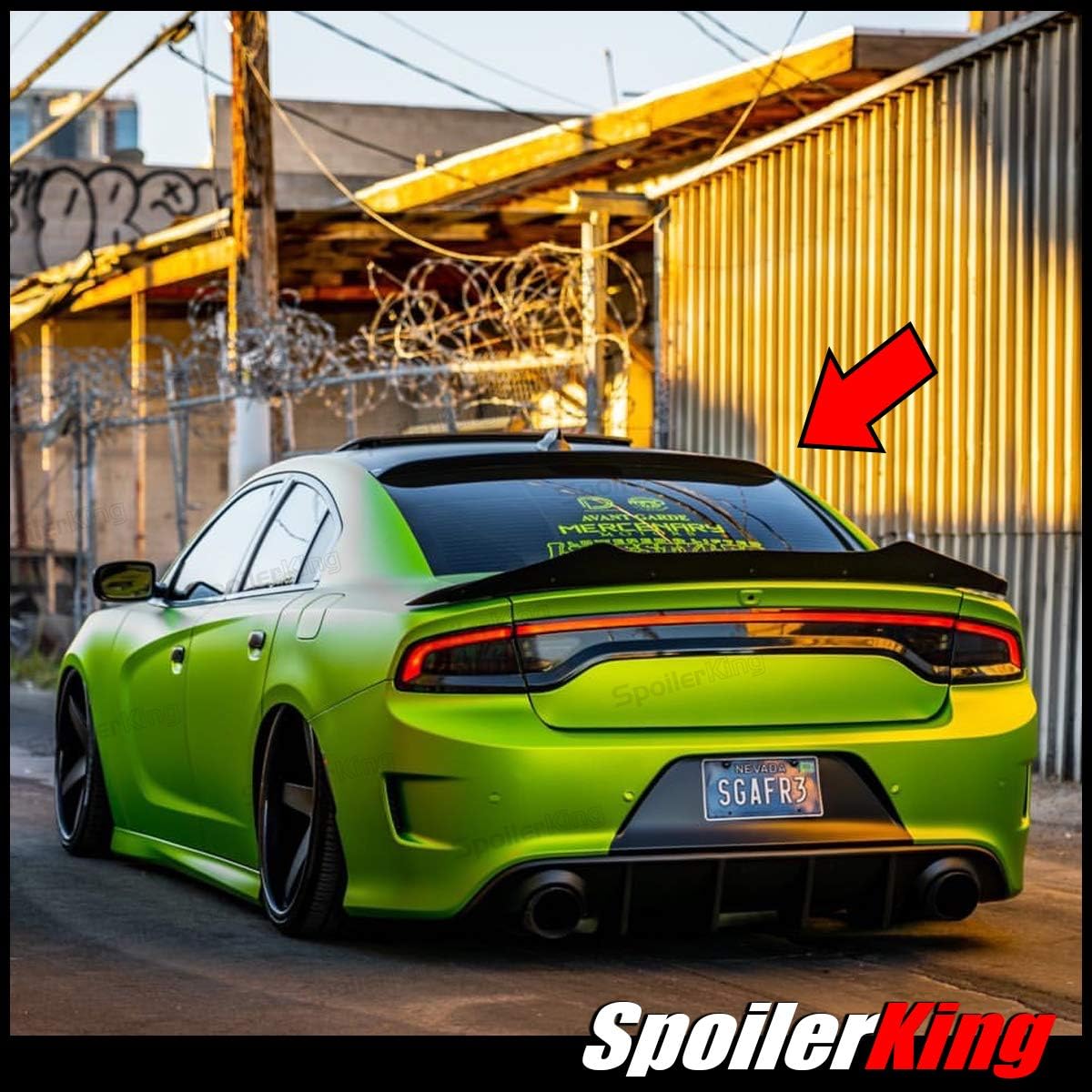 Rear Window Roof Spoiler Compatible with Dodge Charger 2015-2023 SpoilerKing 380R