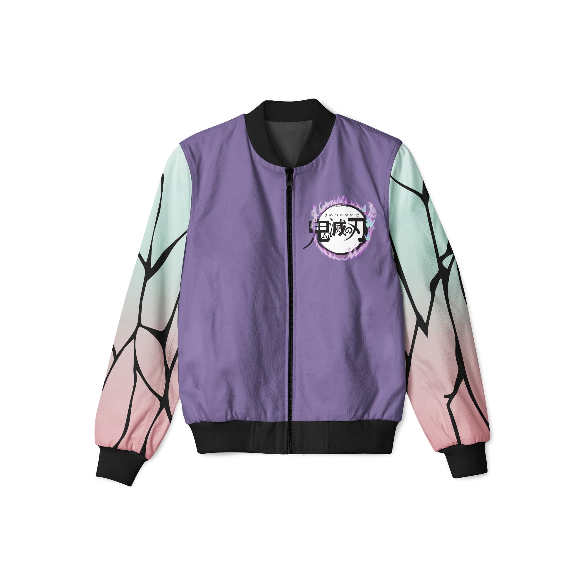 drobe Anime Printed Zip Up Bomber Jacket For Men and Women-picture-25