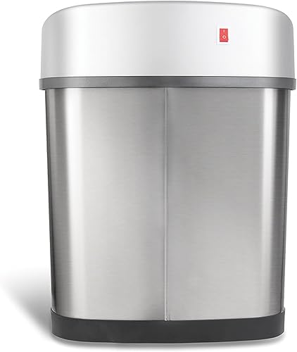 Miniatura 5 de NINESTARS, cesto para basura automático, sin necesidad de tocar, con sensor de movimiento