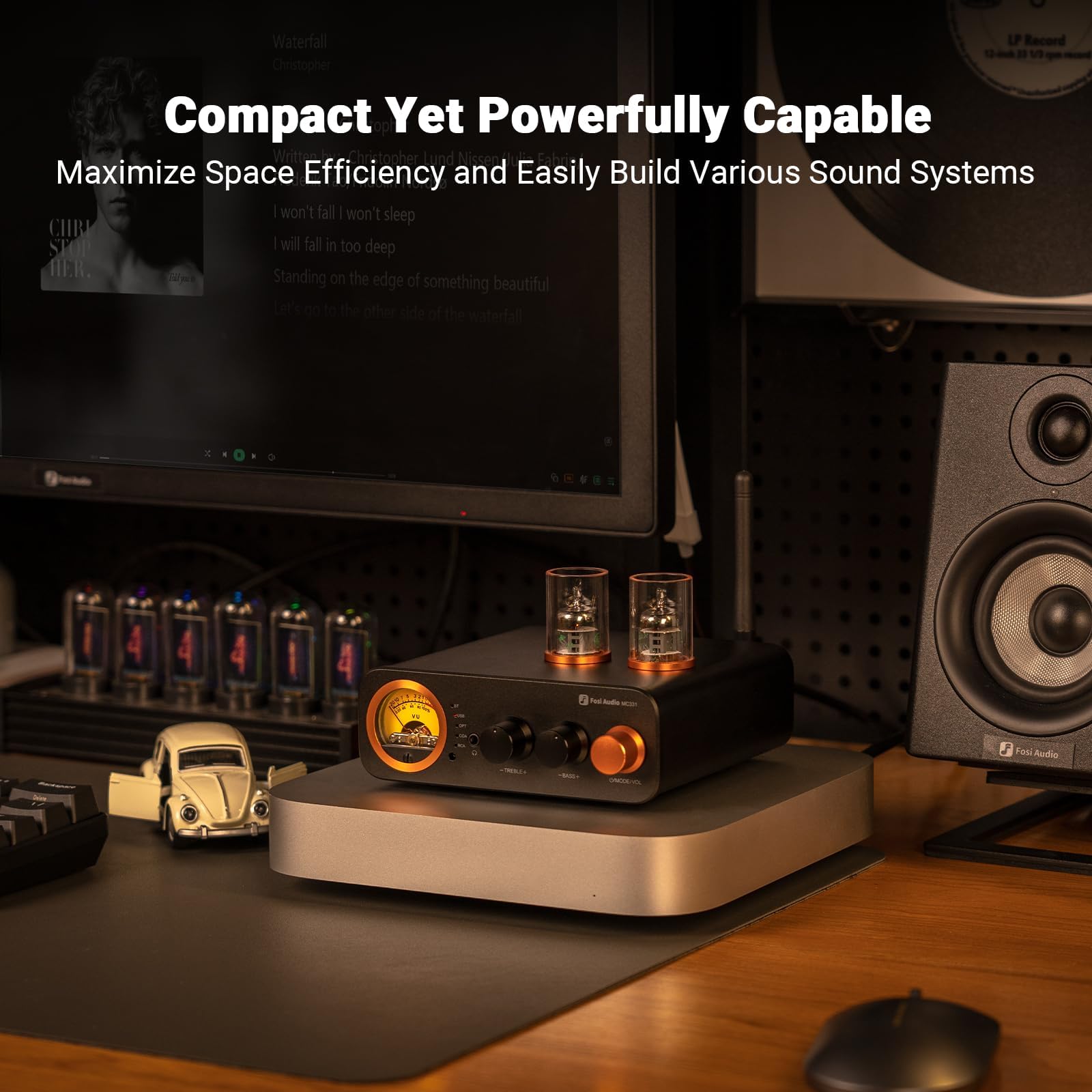 Fosi Audio MC331 Amplificateur à Tube HiFi avec DAC And SK02 DAC Amplificateur Bundle