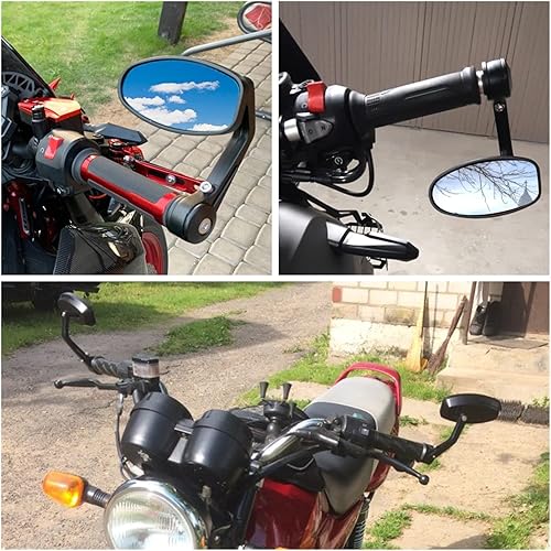 Miniatura 7 de ZUWEPO Espejo de motocicleta de 0.866 in para Yamaha TDM 900 850 Mt125 Mt03 Mt01 Mt 125 03 01 Xt660 (color dorado)