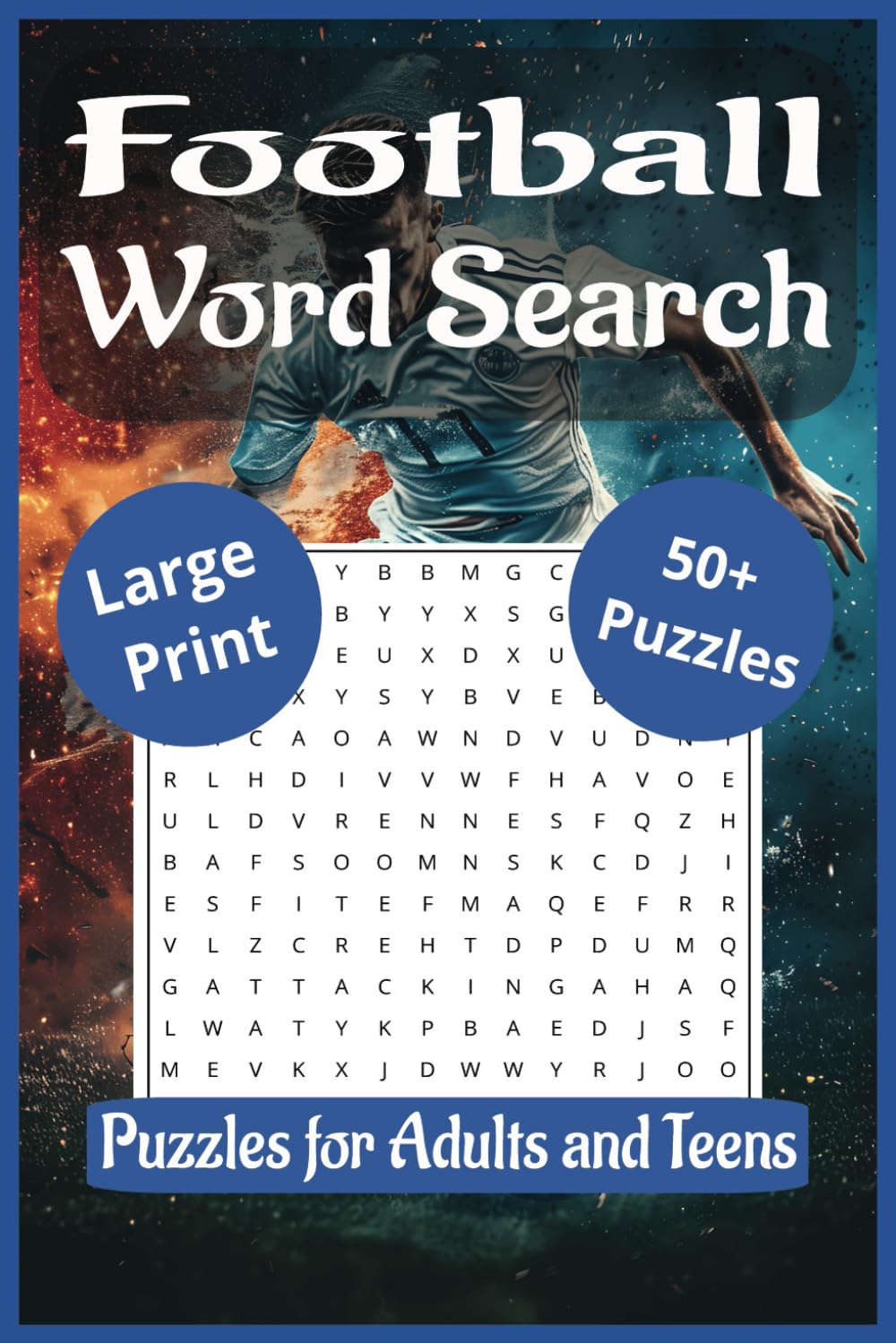Football Word Search Book: A Football Themed Word Find Puzzle, for Adults Seniors and Teenagers