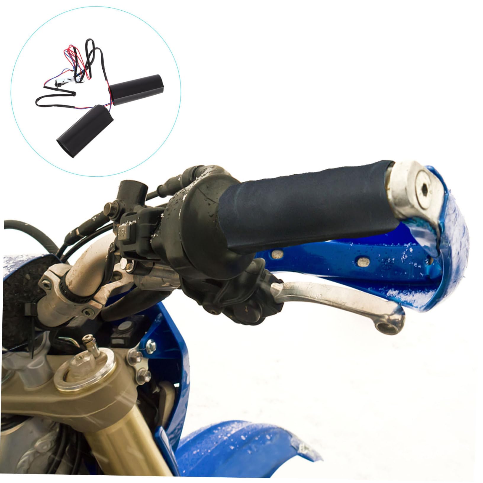 Zerodeko 3 Paia Coprimanopole Riscaldate per Manopole Manubrio Termiche con Design Ergonomico per Comfort