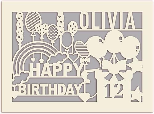 Miniatura 7 de EDSG Tarjetas de cumpleaños personalizadas para mujeres, hombres y niños, tarjeta de feliz cumpleaños para niñas, niños, él, regalo de cumpleaños,