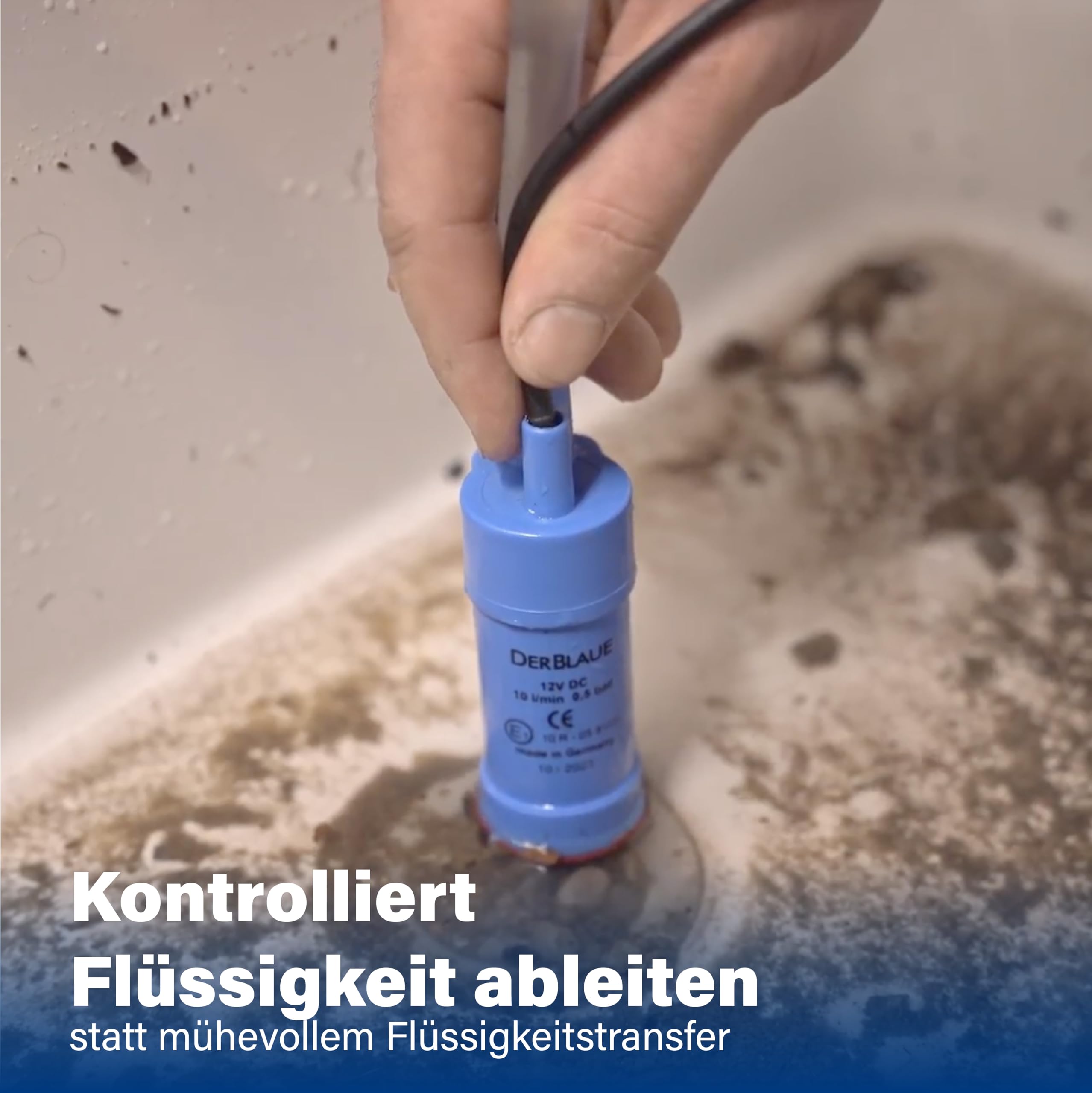 DERBLAUE® Komplett-Set – Hochflexible Flüssigkeits-Auffangsysteme – perfekte zum Leiten von Flüssigkeiten sowie maximaler Spritzschutz, für H2O