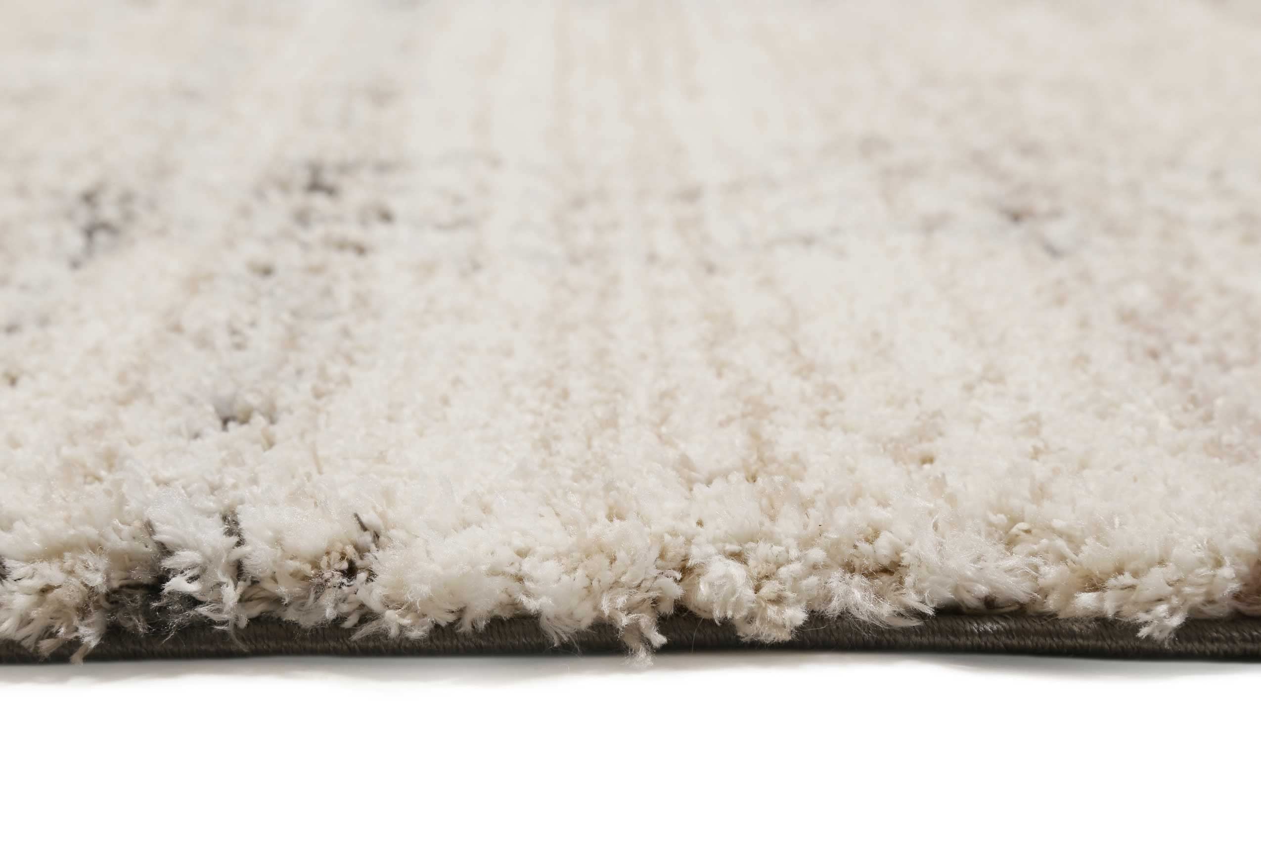 Esprit Tapis tissé moderne à poils longs, pour salon, chambre à coucher et chambre d'enfant – Nora (133 x 200 cm, blanc crème)