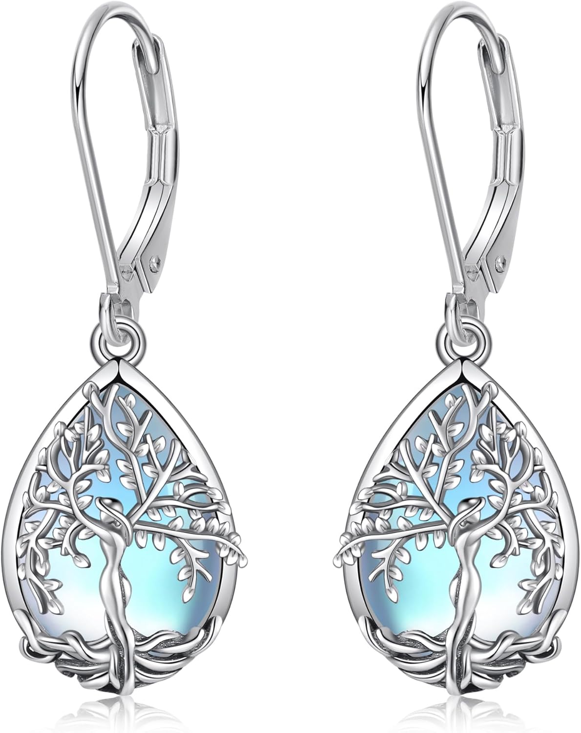 ONEFINITY Sterling Silver Tree of Life Dangle Drop Earrings for Women and Girls - Christmas Gifts