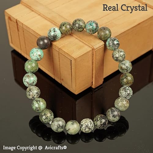 Miniatura 3 de Turquoise Bracelet African Turquoise Jasper Bracelet Bracelets for Women Gift for Her Women Bracelet Men Bracelet Yoga Bracelet