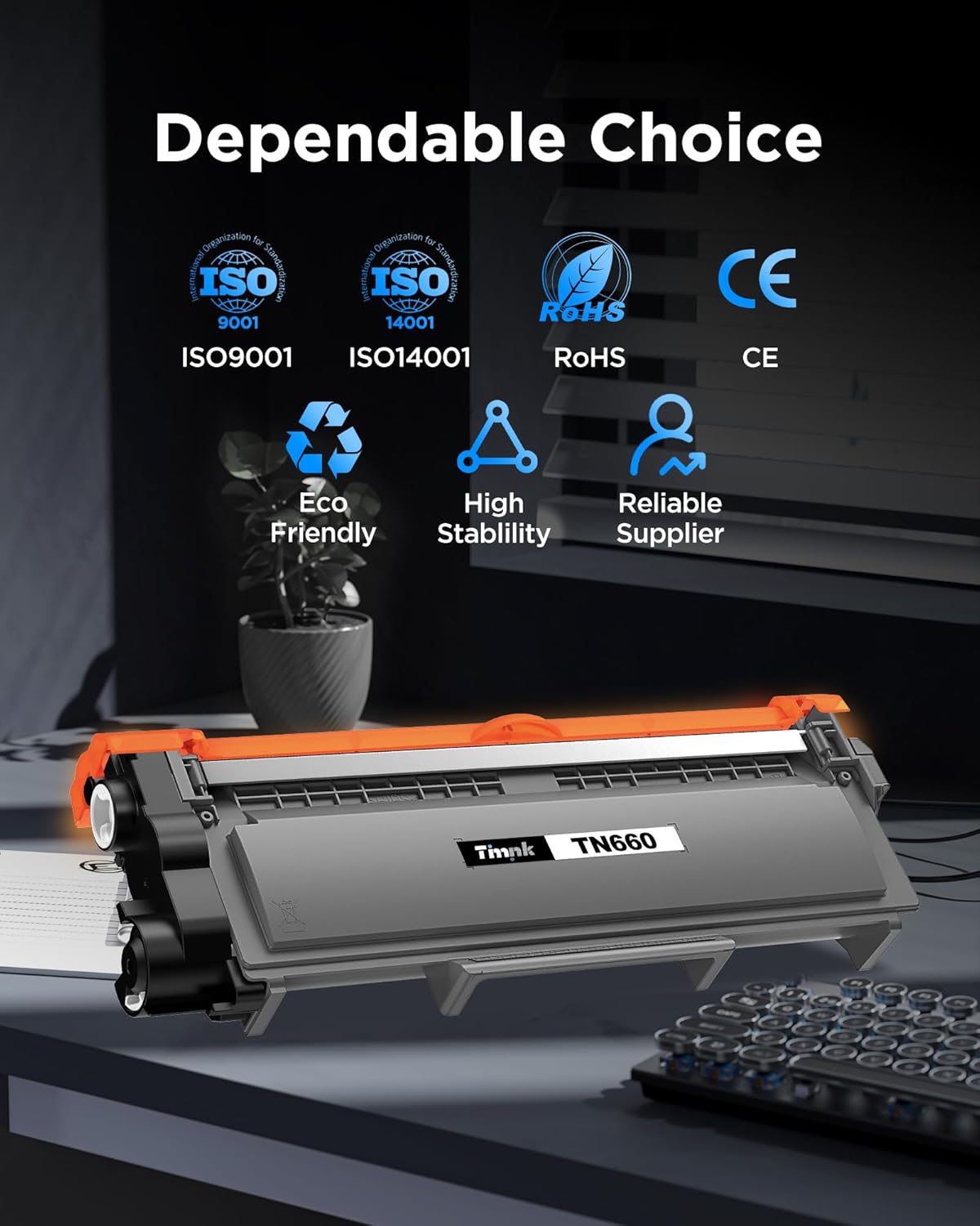 TN660 TN630 Toner Cartridge High Yield Compatible for Brother TN660 TN-660 TN630 TN-630 TN 660 for HL-L2300D HL-L2340DW HL-L2380DW MFC-L2740DW MFC-L2700DW MFC-L2680W 4 Black