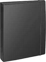 Acrimet Fichário Universitário com 4 Argolas A4, Cor Preto, 804.6