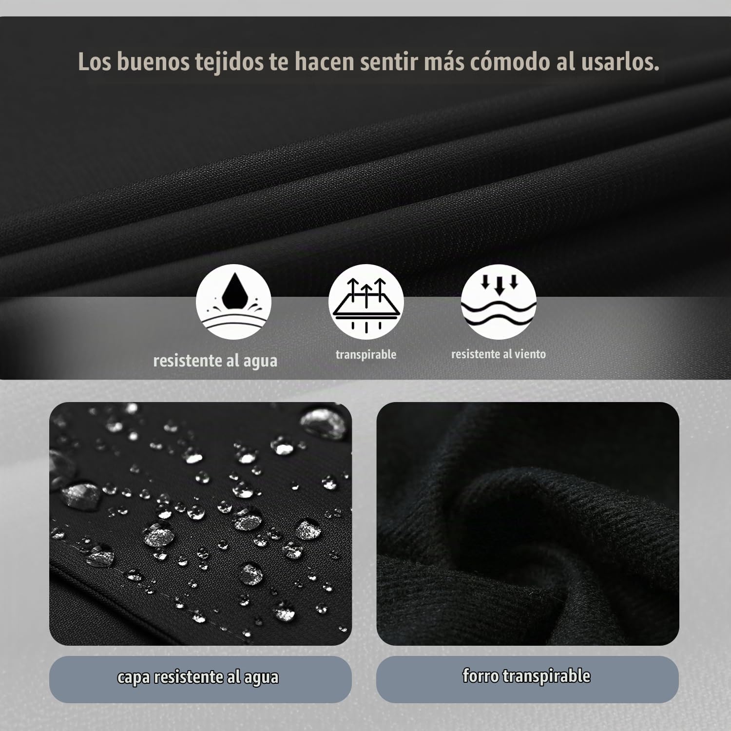 Chaqueta Impermeable para Hombre Senderismo al Aire Libre Chubasquero Cortavientos Ropa Deportiva Chaqueta Impermeable Softshell Ligera con Capucha