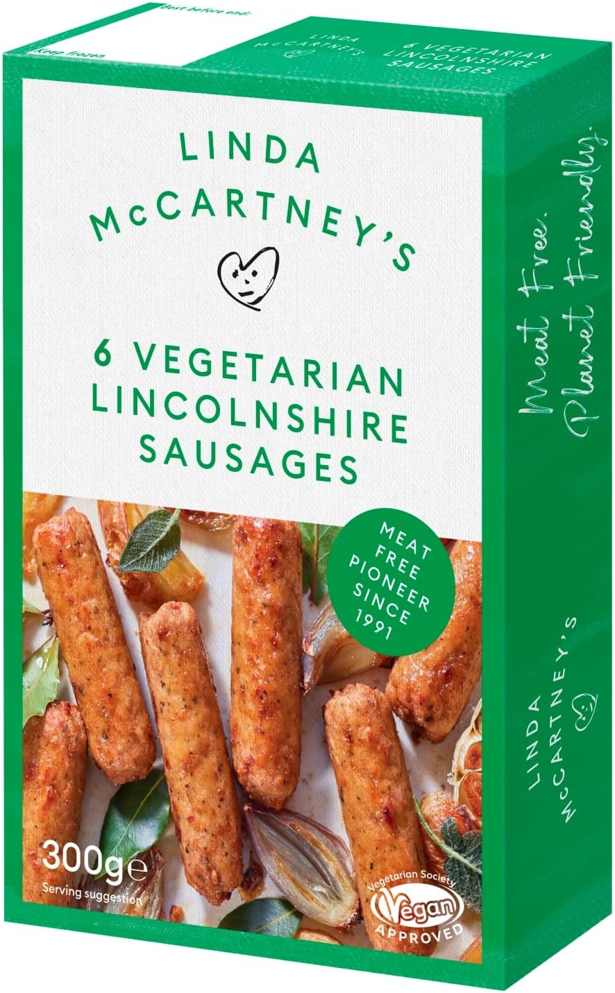 Linda McCartney's Vegetarian Lincolnshire Sausages, 6 x 50g (Frozen)