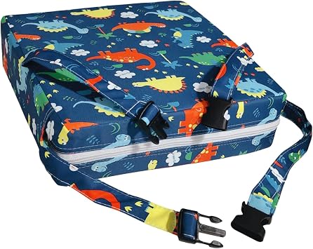 Booster Seat, Adjustable Booster Seat, Washable Booster Seat, Double Seat Belt, Waterproof Child Seat, Portable Child Seat, Perfect for Travel, Dining Table, Extra Cushion