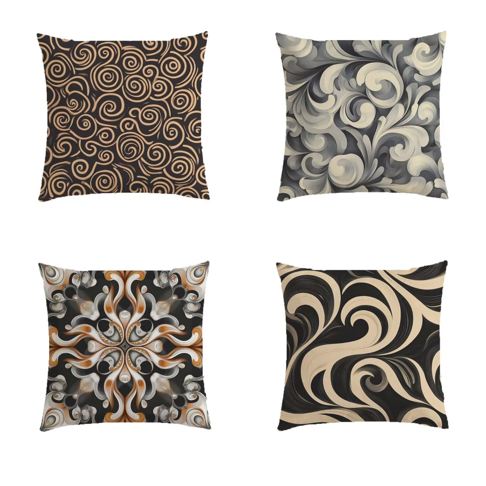 Housse de coussin 60x60cm double face pour masquer l'usure de salon