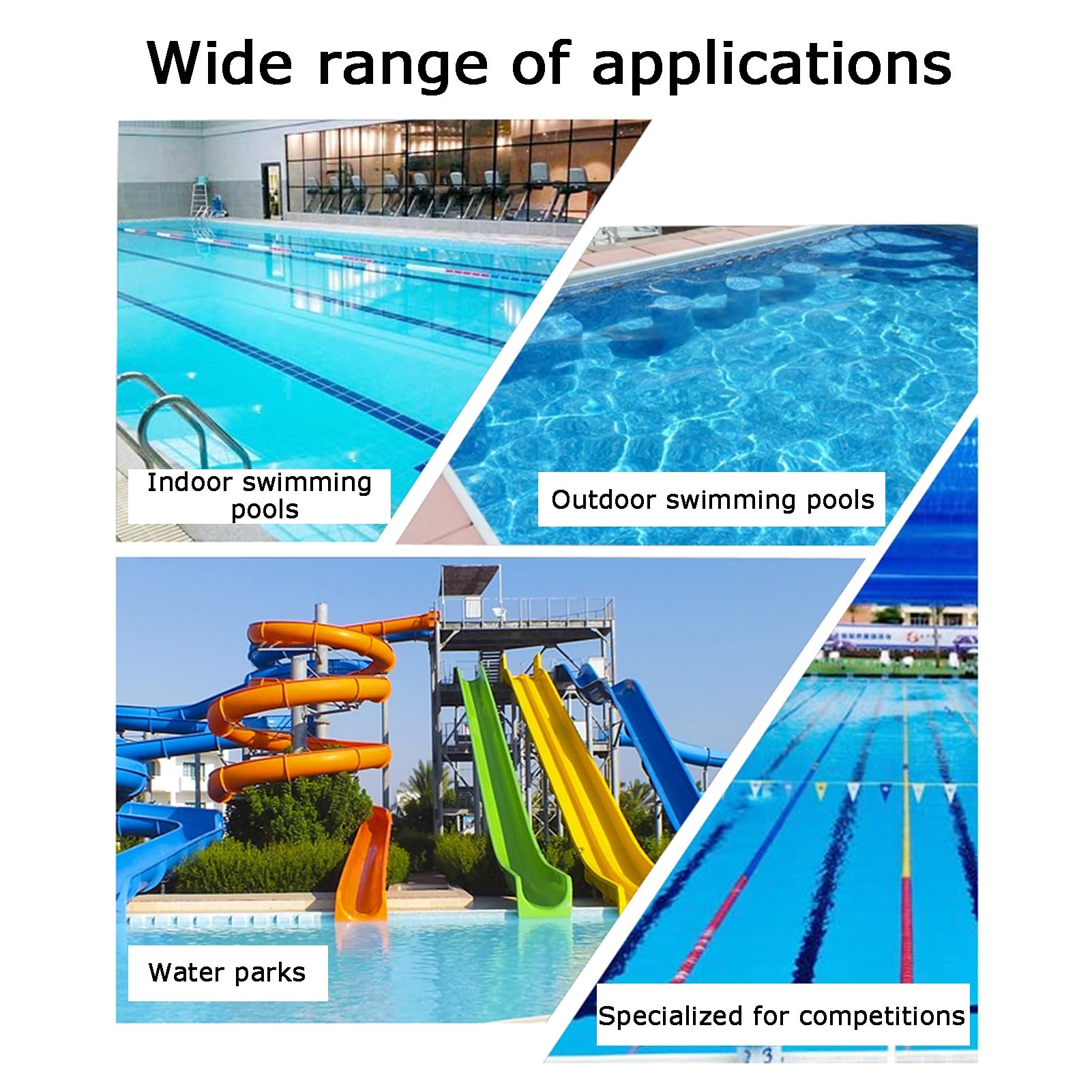Générique Barrière de sécurité Flottante pour Piscine - Corde spiralée de 6 cm avec câble de 900 cm - Idéale pour Les piscines, Les plages et Les eaux Peu Profondes - Améliore la sécurité et prévient