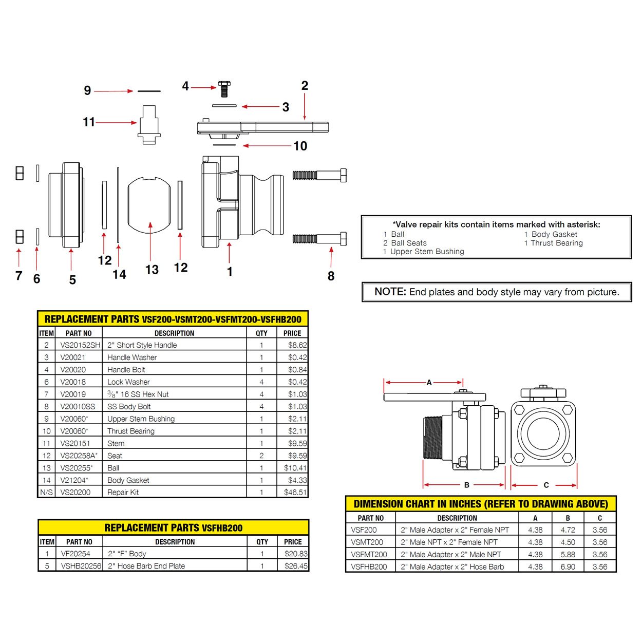 Spears PVC Insert Cross (1