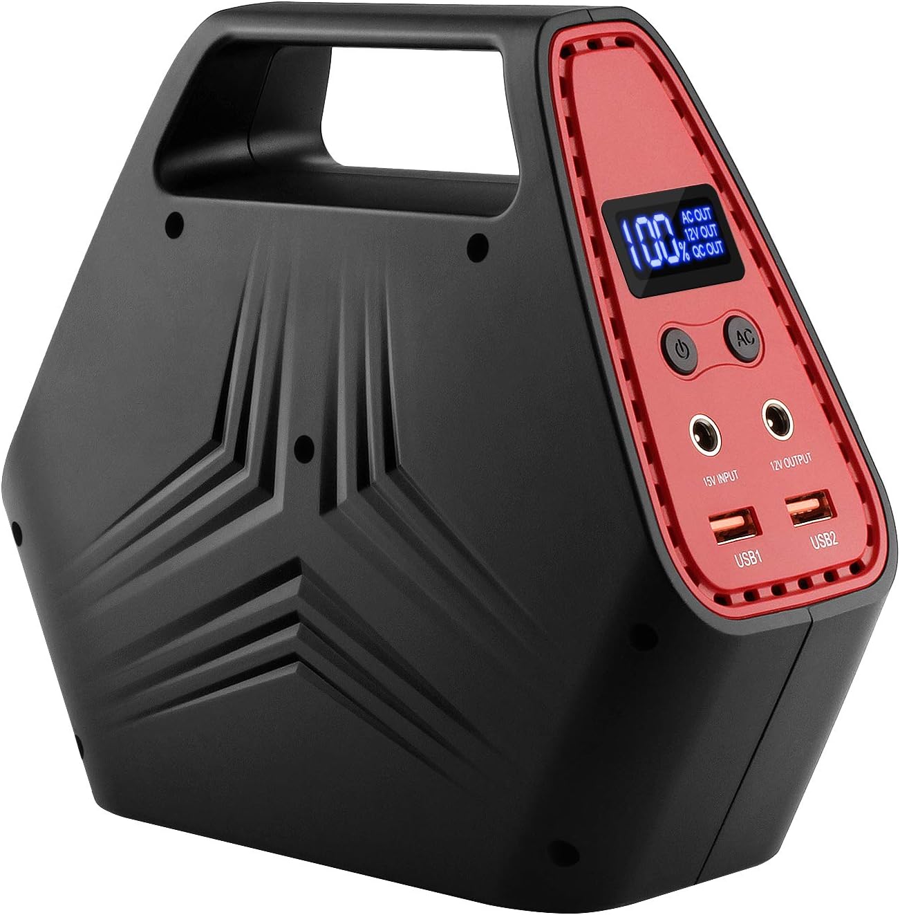 WILLNORN Portable Generator Battery Emergency Power Station 40000mAh 150Wh Emergency Power Supply, Inverter Camping Battery Charged by Solar Panel/Wall Outlet/Car 110V AC Outlet, DC 12V, 2 USB Port