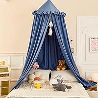 Vista 1 de dix-rainbow Dosel Decorativo de Princesa para Cama de Niños, Dosel de Cama Suave y Duradero para Habitación de Niñas, Dosel de Tienda, Mosquitero