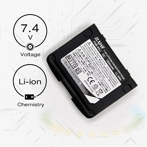 Miniatura 2 de Paquete de 2 baterías de radio bidireccionales de iones de litio de 7.4V 1800mAh FNB-80Li para Yaesu FNB-58 FNB-58Li FNB-80 VX-5R VX-5RS VX-6 VX-6R