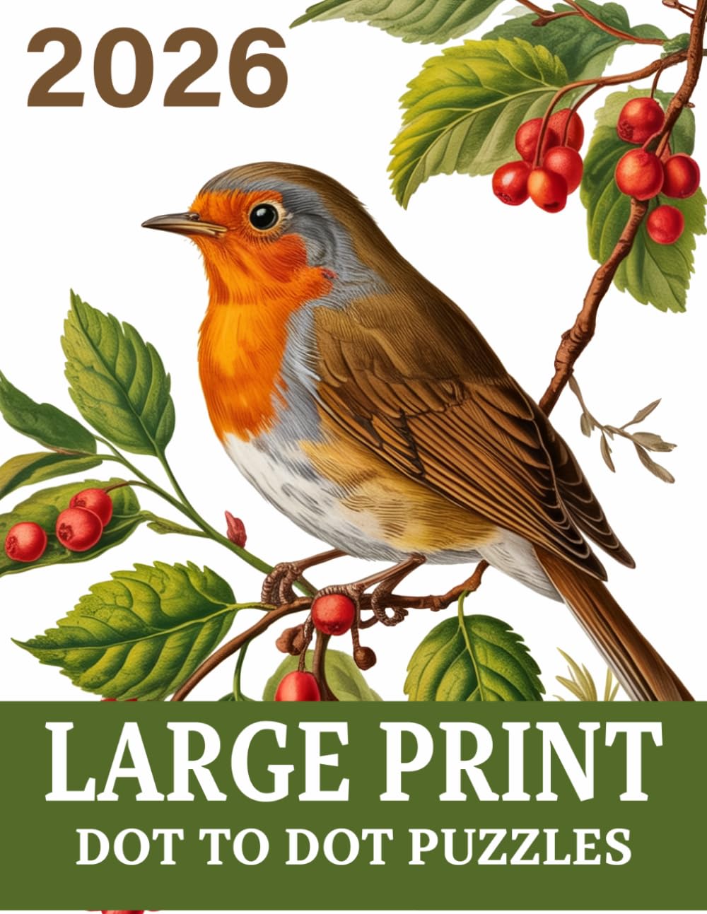 2026 Large Print Dot To Dot Puzzles: Extra-Large Print Dot-to-Dot Puzzles Featuring Flowers, Birds, Landscapes & More – Designed for Relaxation, ... Gentle Brain Exercise for Adults & Seniors