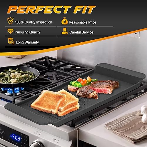 Miniatura 6 de Piezas de repuesto de plancha DG61-00563A mejoradas para estufa GE, plancha de hierro fundido DG61-00563A parrilla de quemador para cocinas de gas