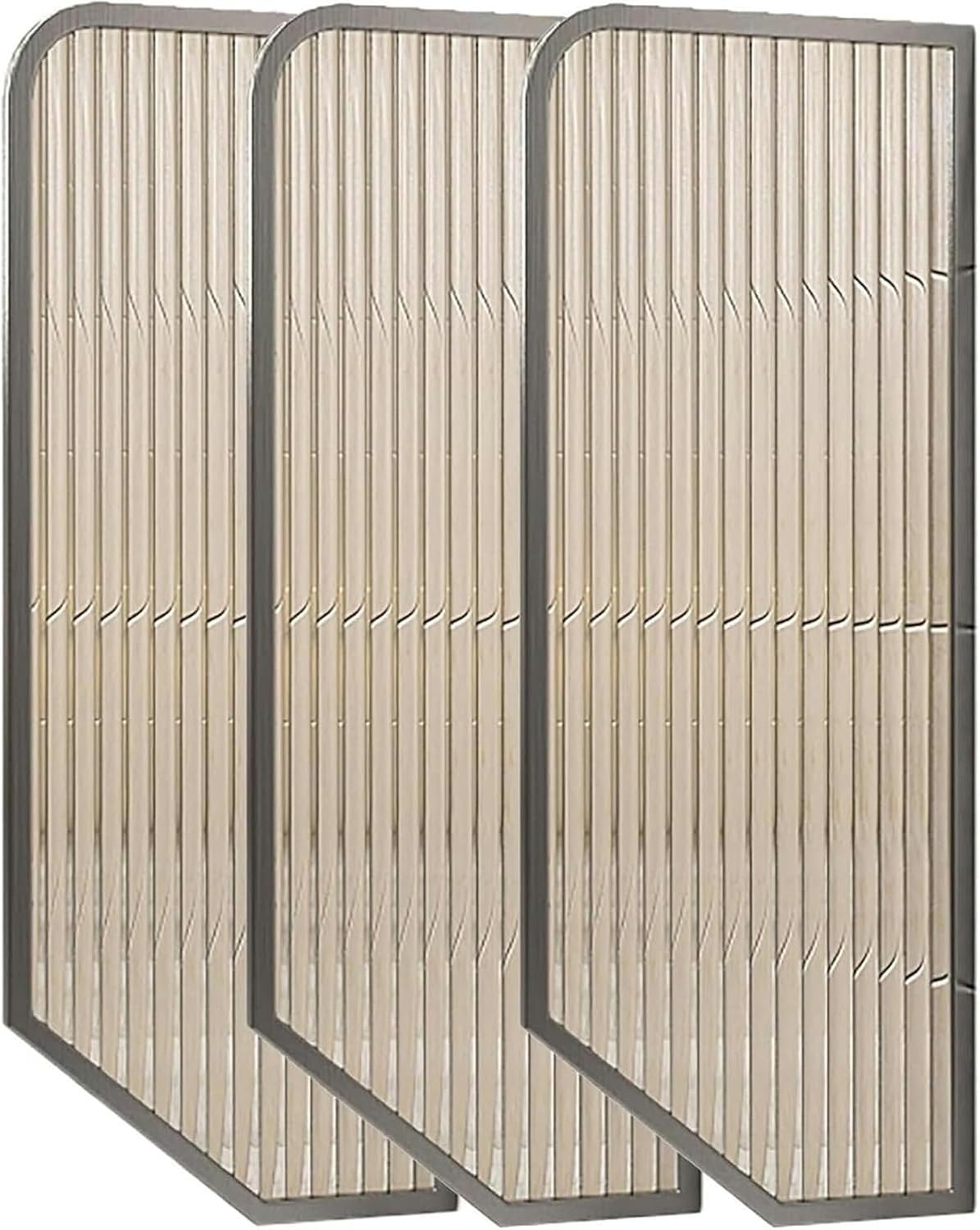 AMNOOL Toilet Partition, Wall-Mounted Urinal Privacy Screen, Urinal Partition Toilet Protection Screen Divider Partition,Silver-4 pcs,Black-1 pc