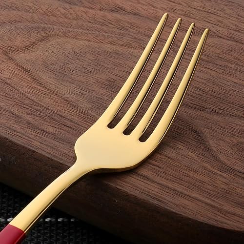 Miniatura 5 de Juego de cubiertos de 4 piezas con cuchillos, cucharas y tenedores, juego de cubiertos de acero inoxidable para el hogar, cocina, restaurante,