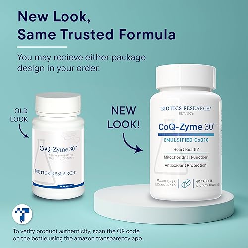 Miniatura 4 de Biotics Research CoQZyme 30 miligramos de coenzima emulsionada Q10 CoQ10, suministra superóxido dismutasa y catalasa, dos antioxidantes importantes