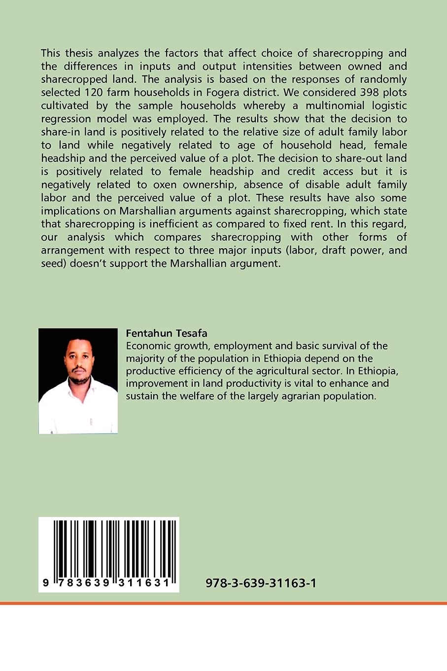 Informal Land Markets in Rice Production in Ethiopia