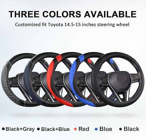 Miniatura 6 de West Llama Funda personalizada para volante de automóvil para Toyota (negro)
