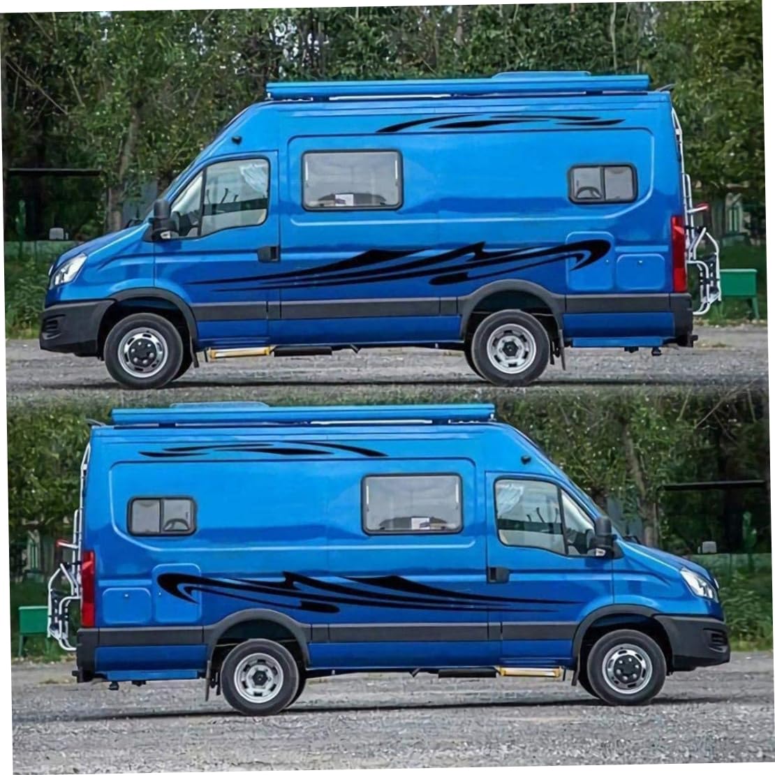 Des Autocollants Pour Les Caravanes, Camping-car, Van Caravane Autocollant Tuning Graphiques Decoratifs Camping Car Et Caravane Cm