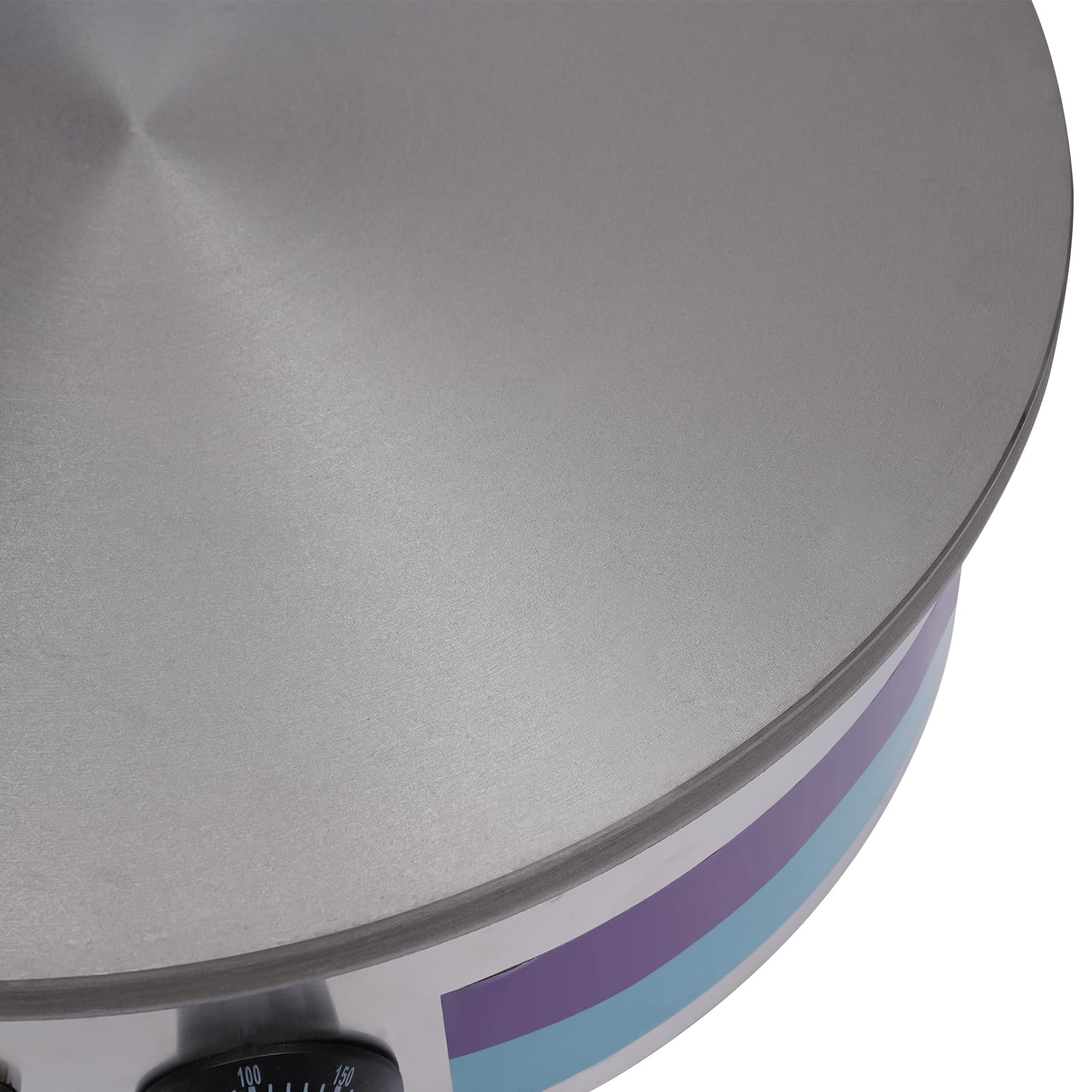 Appareil à crêpes - Plaque en fonte de 45 cm - 220 V - 3000 W - Avec spatule et spatule - Réglable de 50 à 300 °C - Pour restaurant, snack et maison