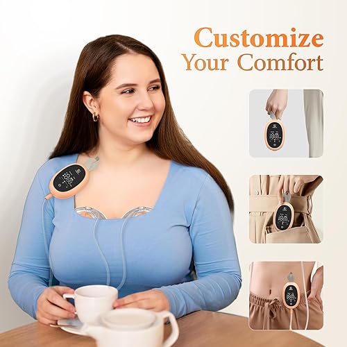 Miniatura 6 de Extractor de leche portátil manos libres D6, bombas de lactancia materna portátiles con 3 modos y 9 niveles, bomba de leche materna eléctrica de