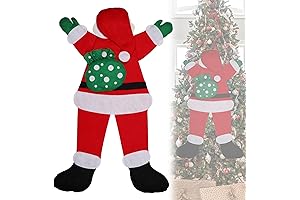 54.4in Extreme Climbing Santa Claus Crashing into Tree
