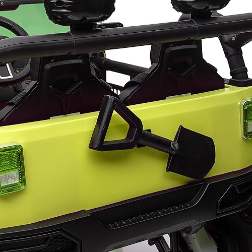 Miniatura 9 de Camión de coche de 2 plazas para niños de 24 V con asiento extra ancho de 20 pulgadas, vehículo eléctrico para niños conmutable 4WD2WD con control