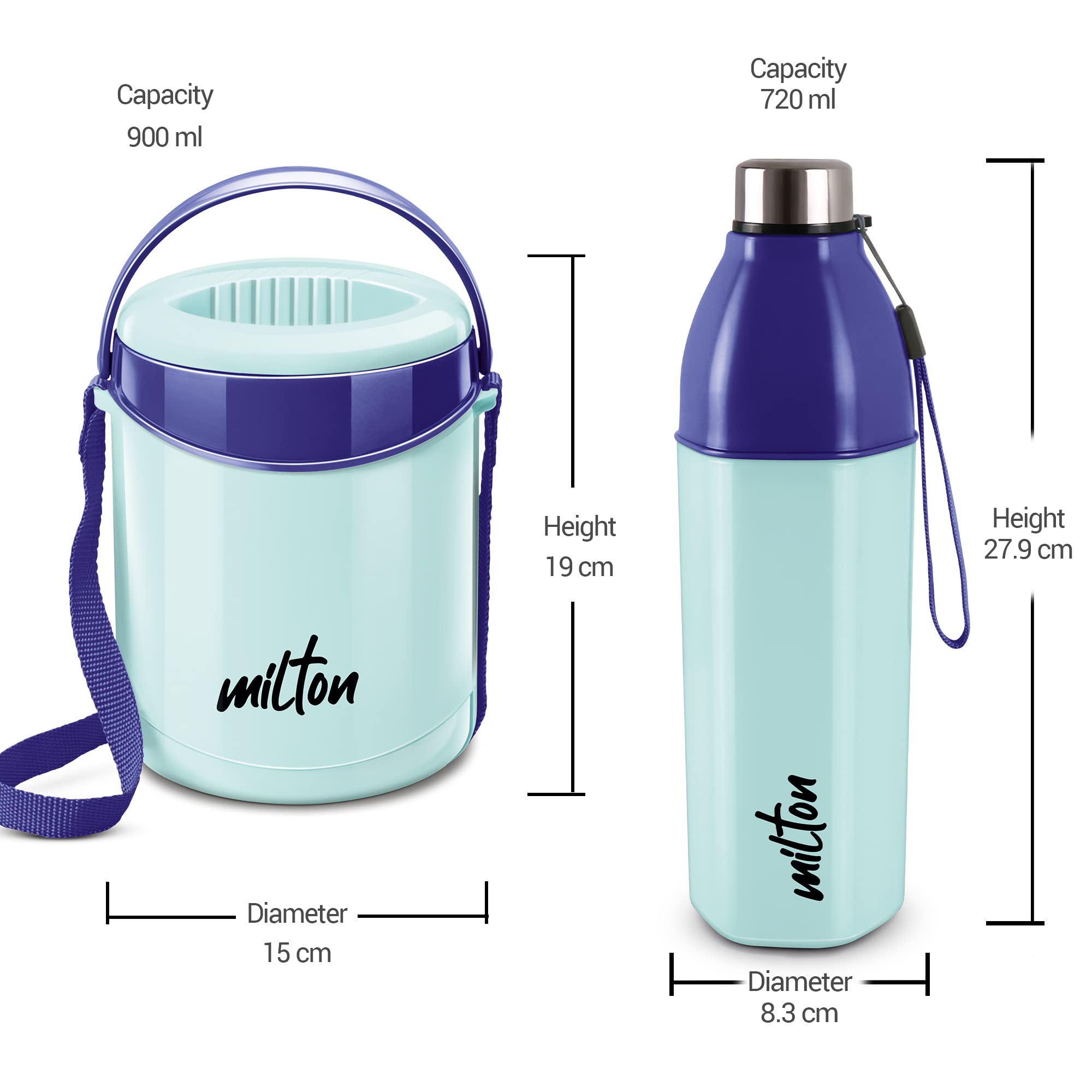 Milton Lunch Set - Leakproof Bottle & Lunch Box -6